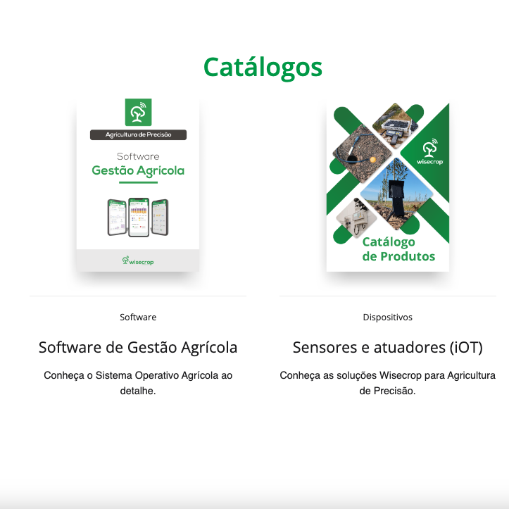 catálogos de produtos e serviços wisecrop